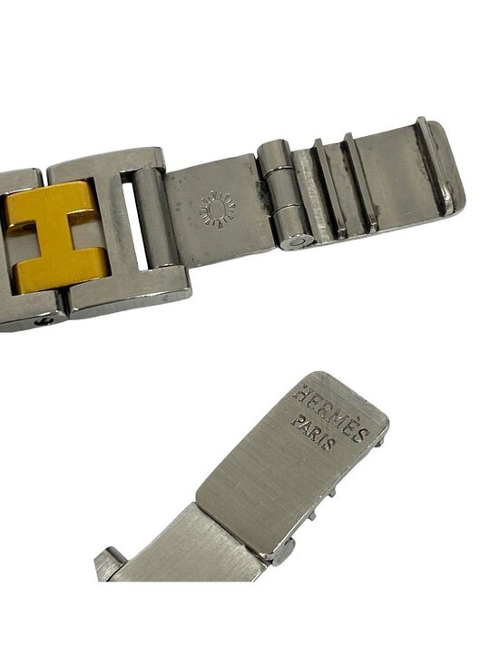 Hermes Clipper Stainless Kuo Watch Gold Silver main image 5
